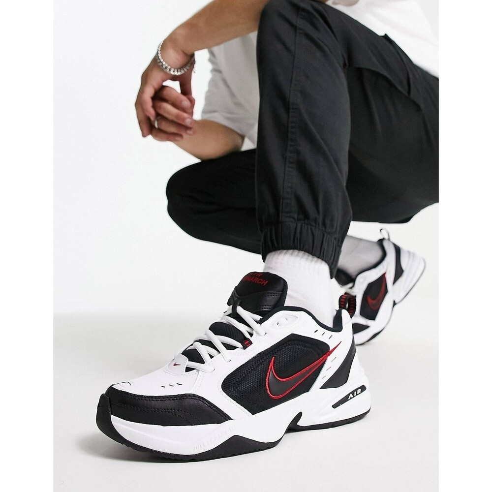 Nike Training Air Monarch IV sneakers in black and white mens size 9W